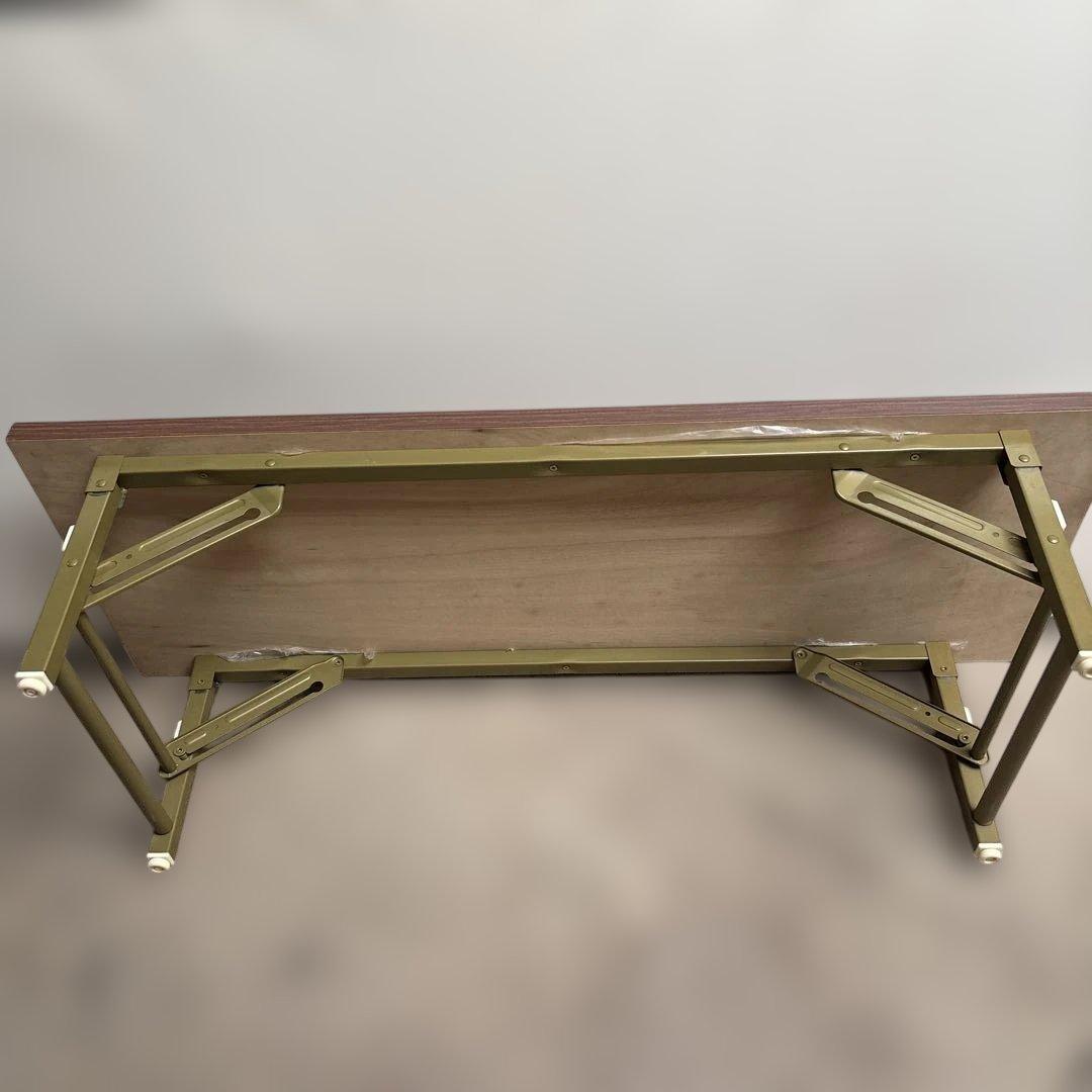 会議用折りたたみテーブル 450mm x 1200mm 二脚