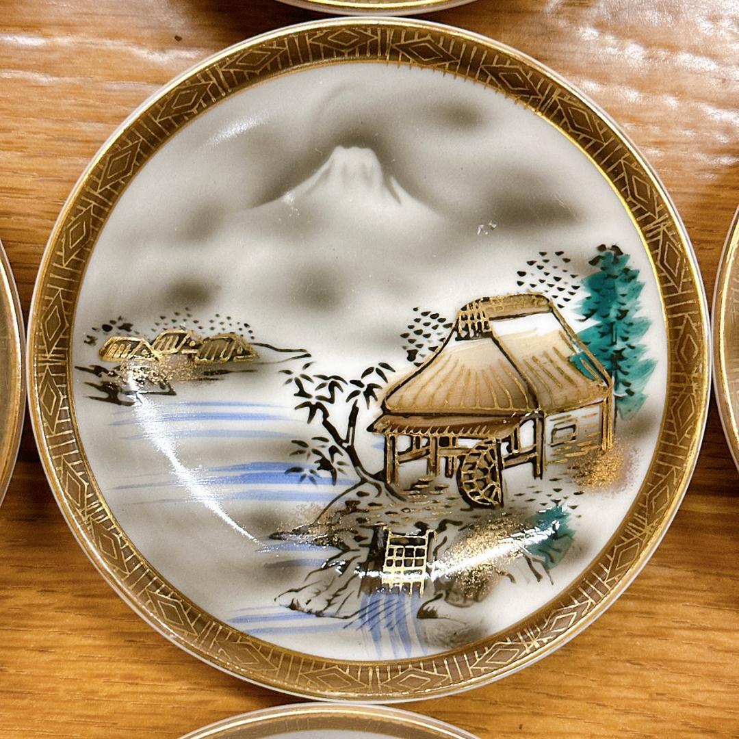 九谷焼　小皿　22枚　まとめセット！M夕38　昭和レトロ　時代物　当時物　食器