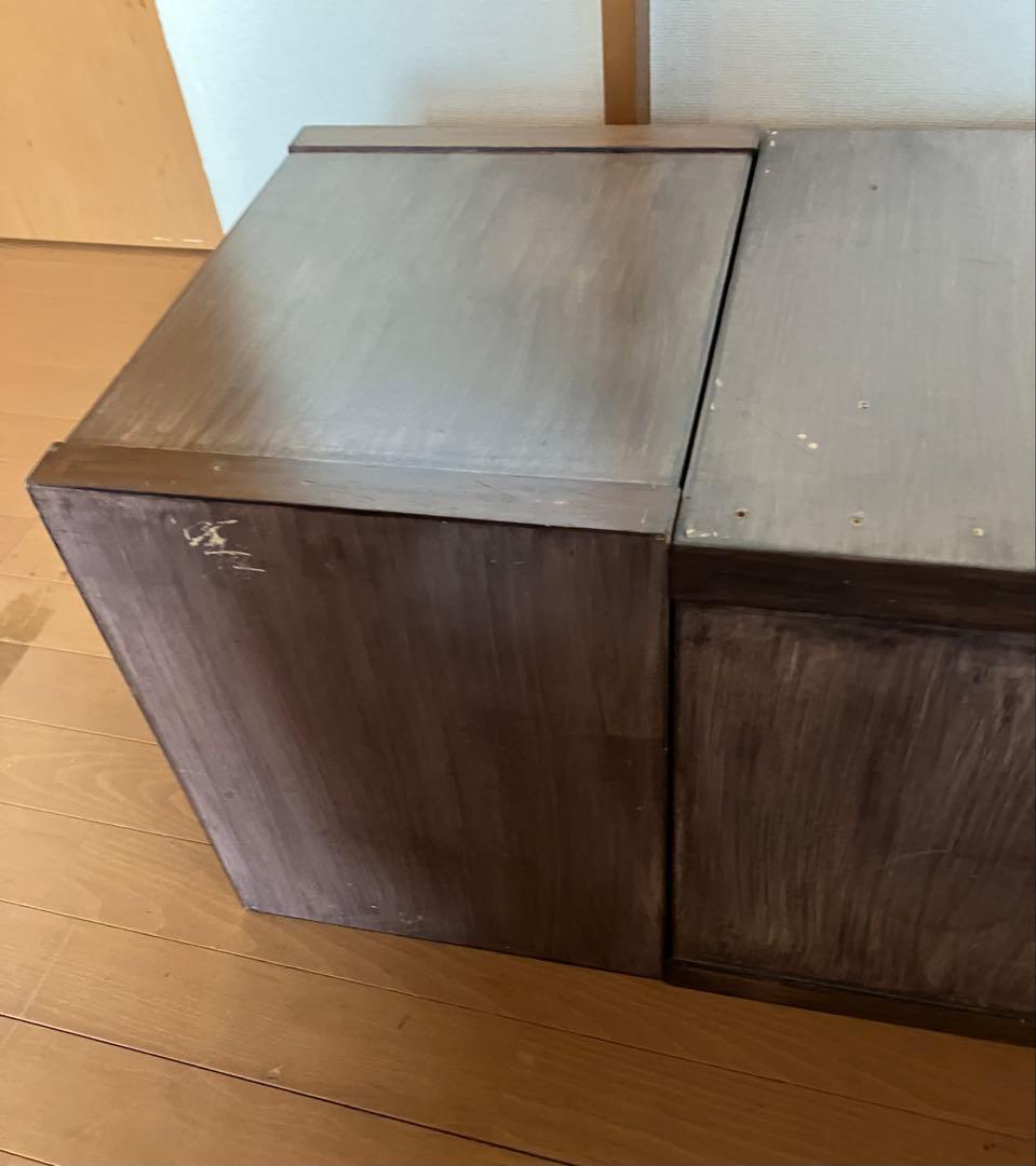 レトロ ヴィンテージ ウッドキューブボックス 3個セットUSA 古着