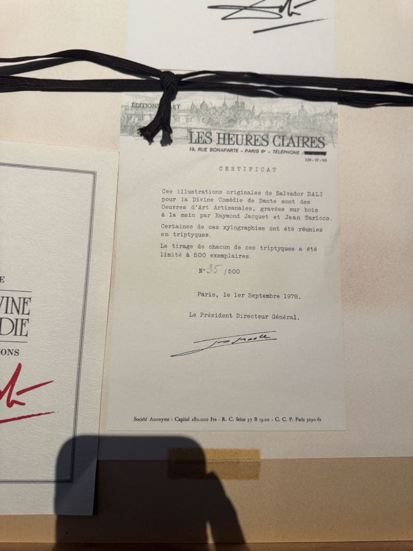 サルバドール ダリ リトグラフ 限定500部 保証書付 ナンバー有
