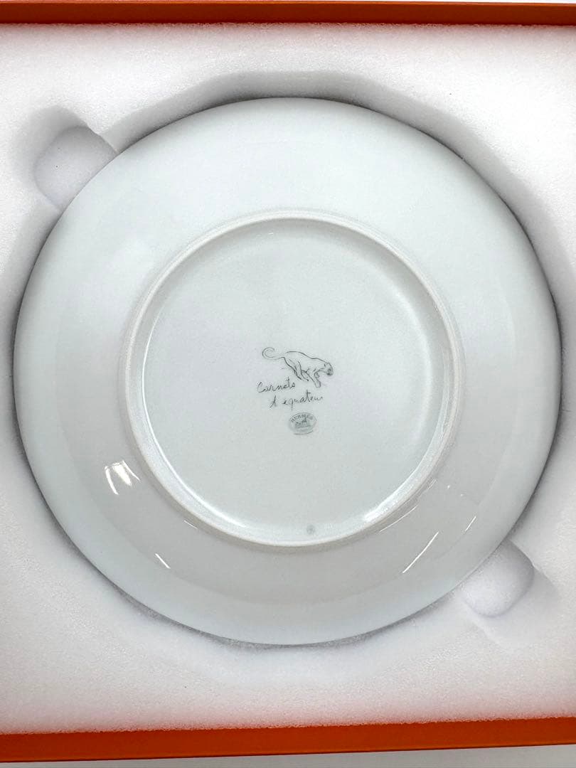 未使用保管品　エルメス　赤道直下のスケッチ　21cm ジャガー　プレート 箱付き