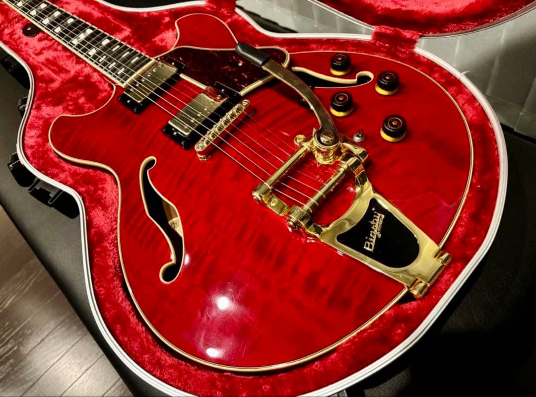 (祝) (正月価格)イバニーズ セミアコ AS113 ビグズビートレモロ