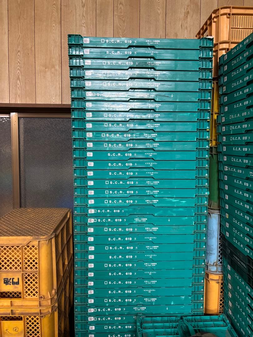 619オリコン折りたたみコンテナ60枚近場なら配達可能 619オリコン