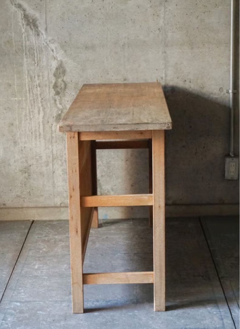 木製カウンターテーブル 長方形　古道具
