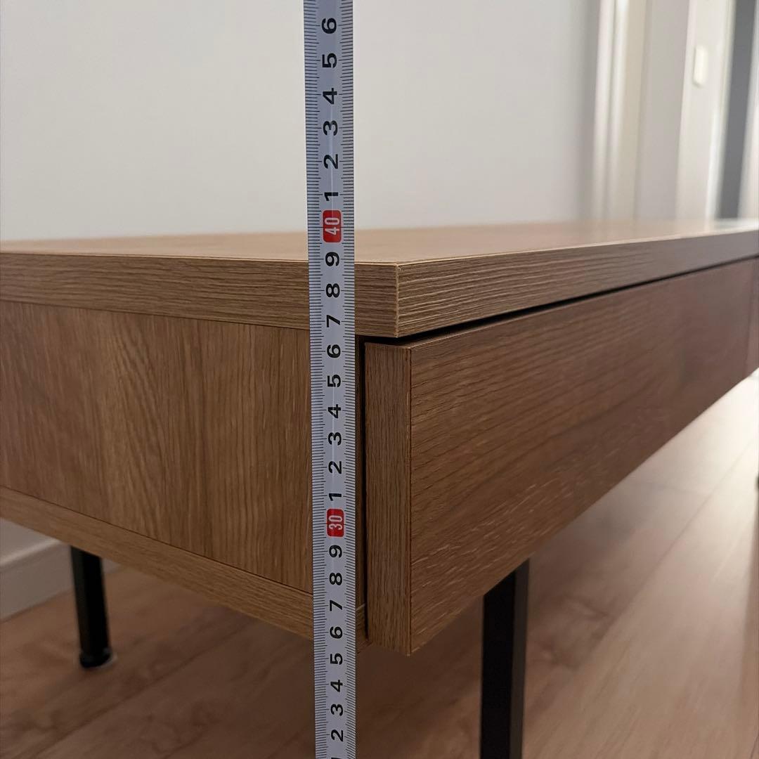 LOWYA 国産 リビングテーブル ローデスク シャビーナチュラル 幅120cm