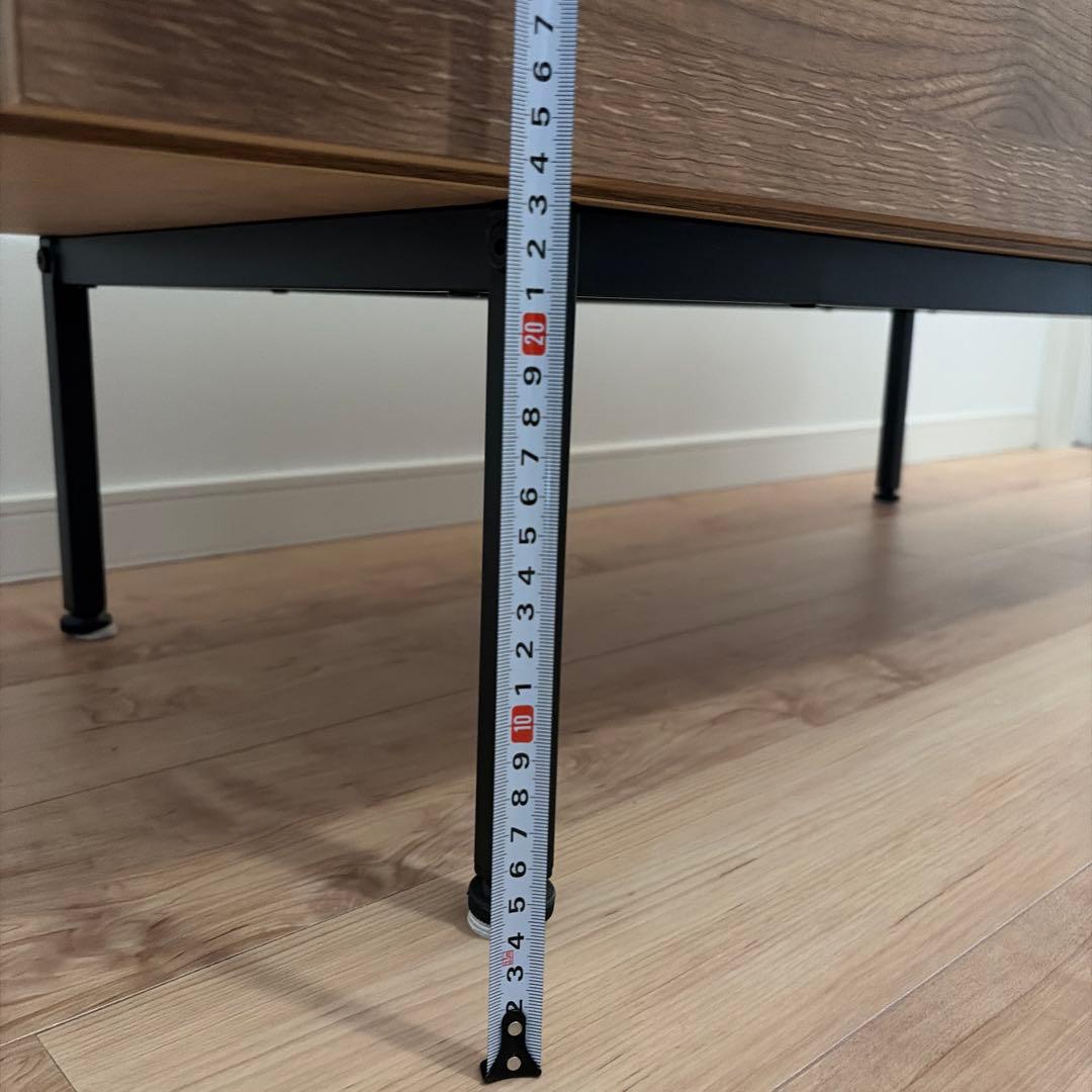 LOWYA 国産 リビングテーブル ローデスク シャビーナチュラル 幅120cm