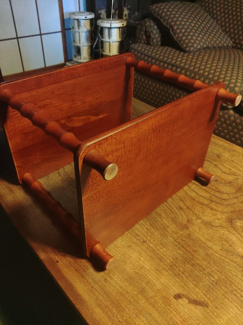 希少　vanaco ミッドセンチュリー 木製ラック サイドテーブル　ヴィンテージ