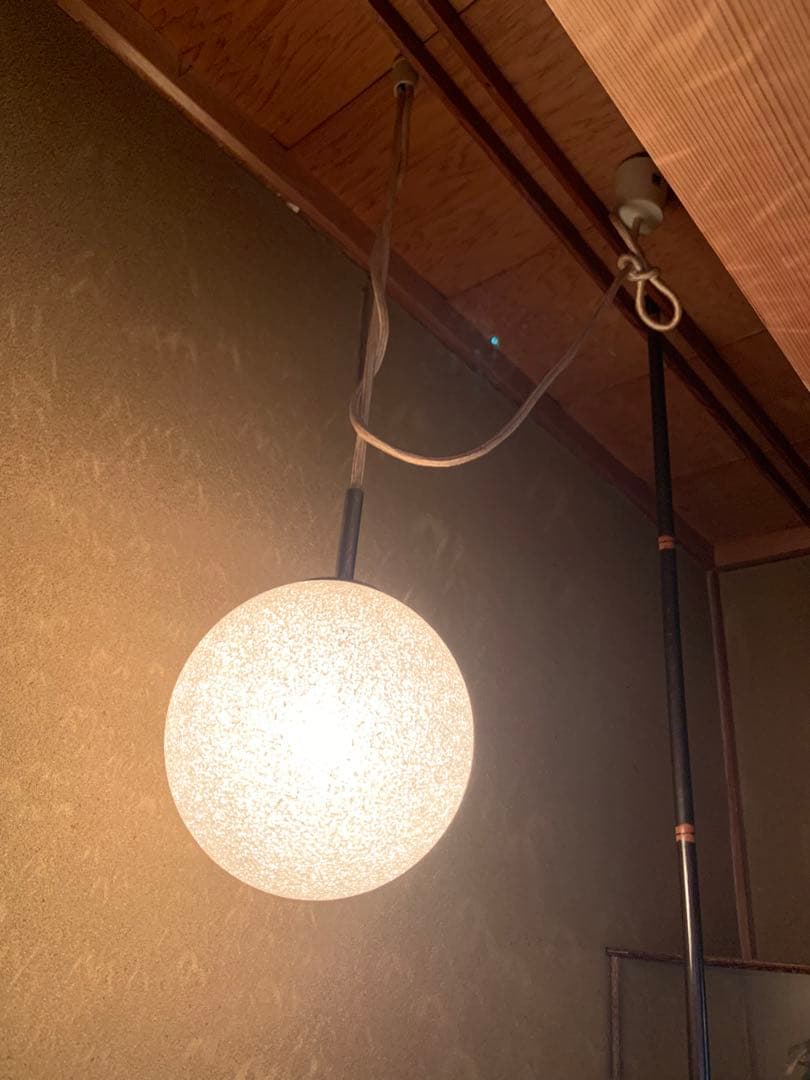 昭和レトロ　アンティークライト　球体