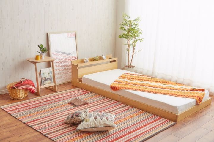 ゆとりのある空間！ローベッド