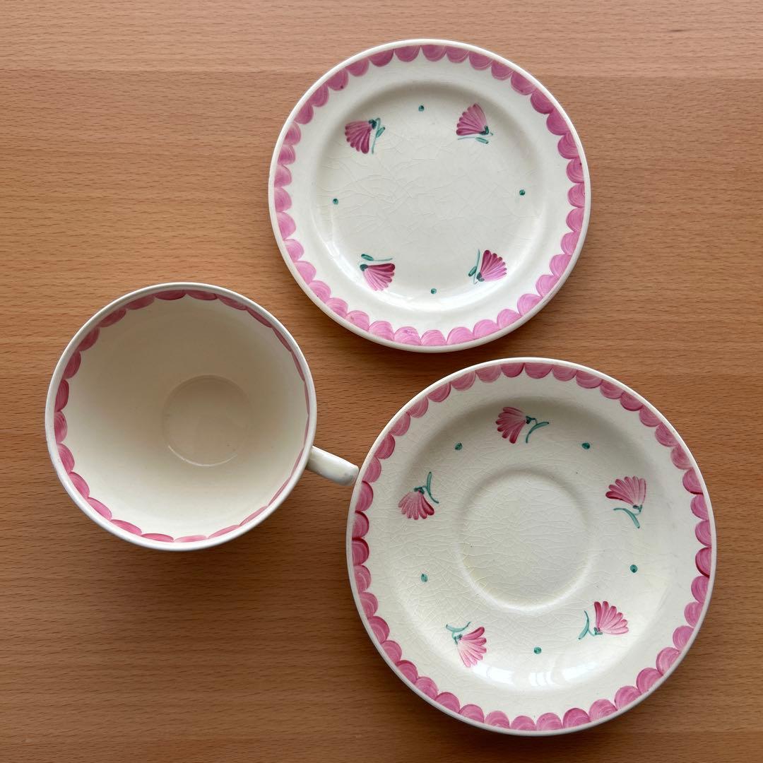 スージークーパー　スカロップボーダーフローラル