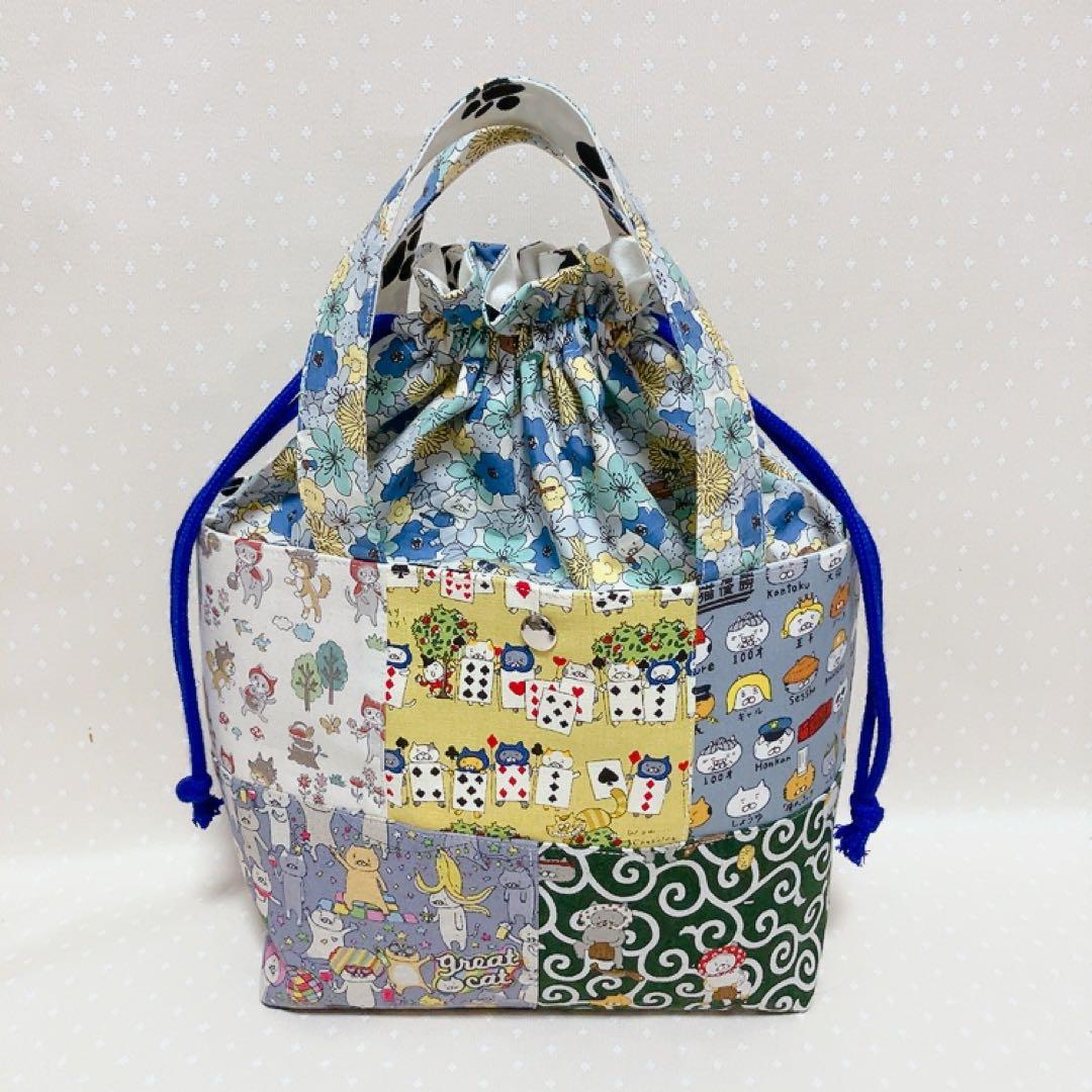 ブチ子。 パッチワークトートバッグ 長財布 ランチバック