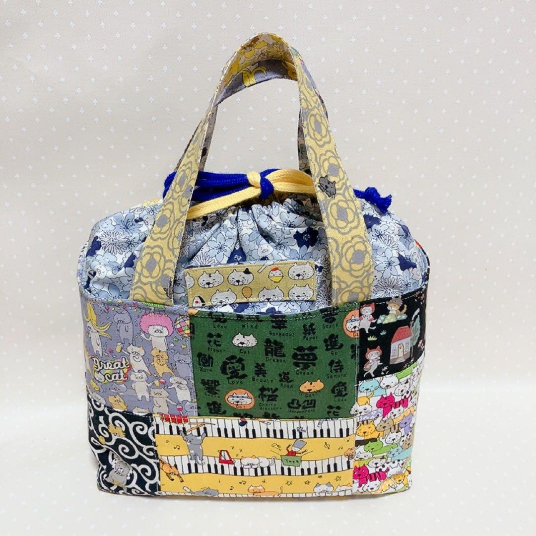 ブチ子。 パッチワークトートバッグ 長財布 ランチバック