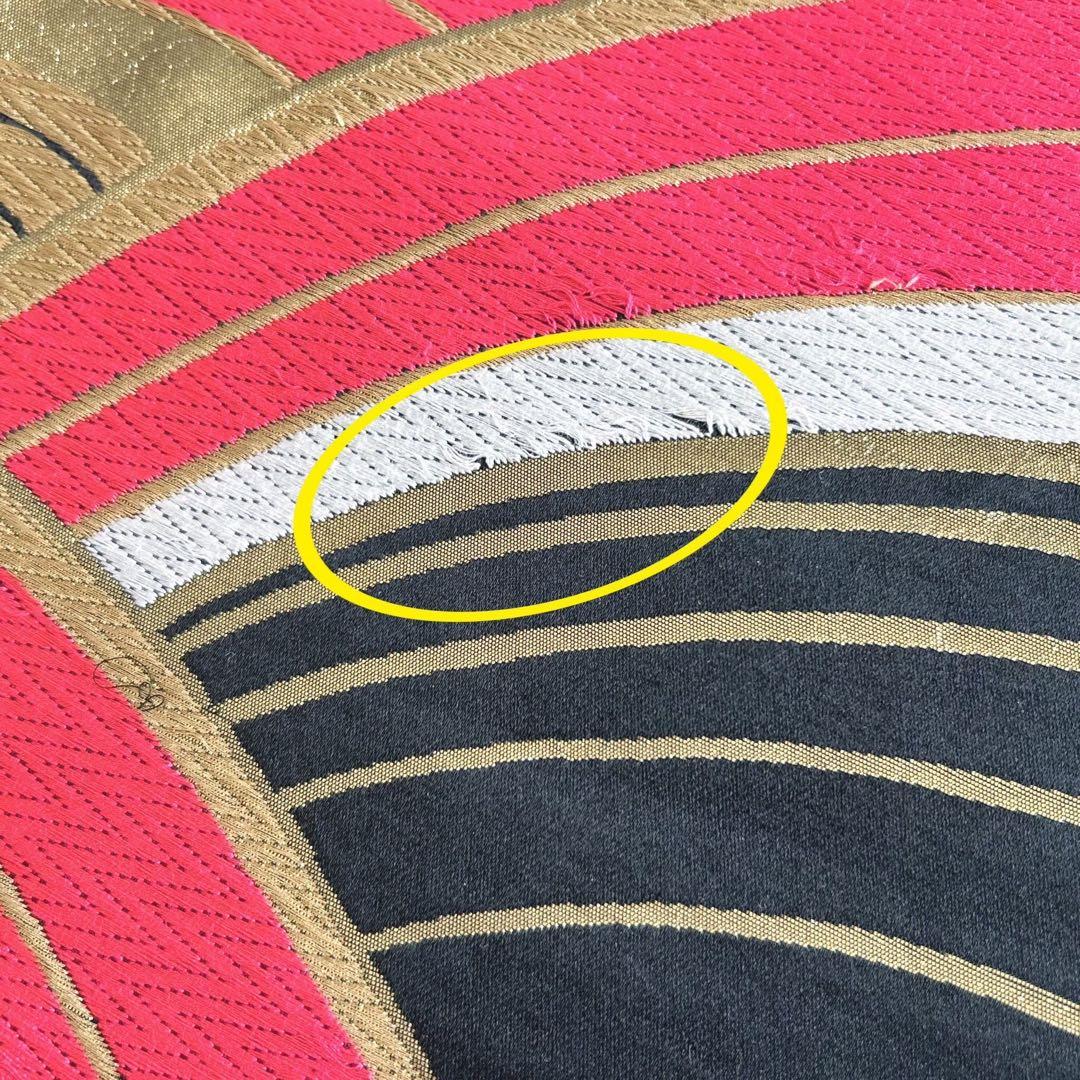 セット　美品　七五三　7歳女の子　きもの×袋帯×半襦袢×小物　ピンク地　蝶　桜