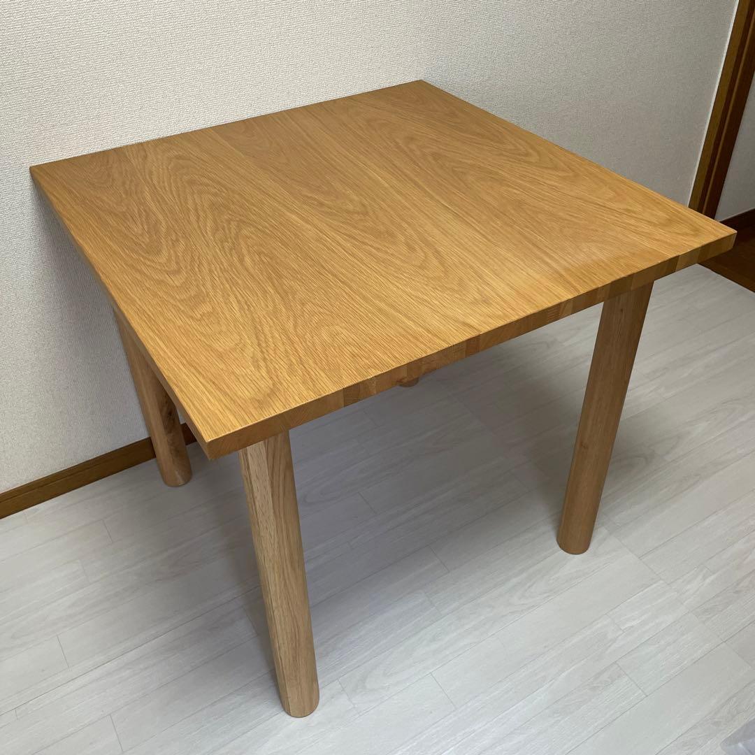 無印良品 板と脚でできた木製テーブル 80×80 - メルカリ