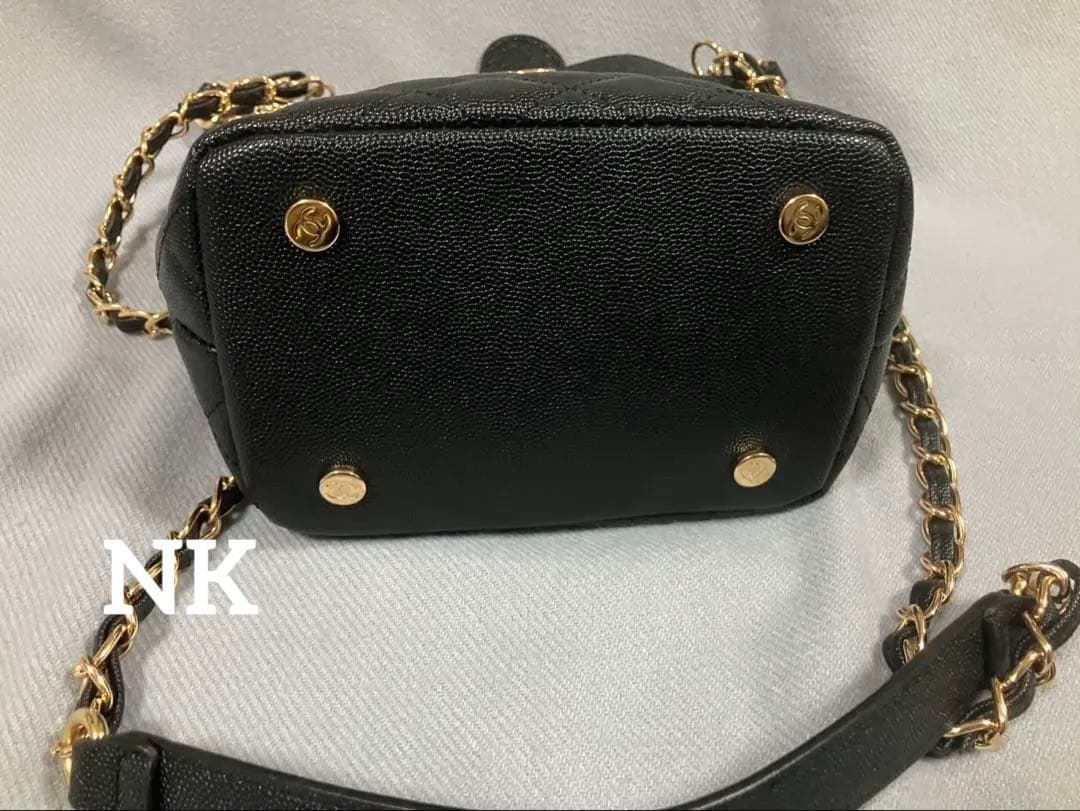 レザー 巾着ショルダーバッグ シャネル ノベルティ 3way VIP （2