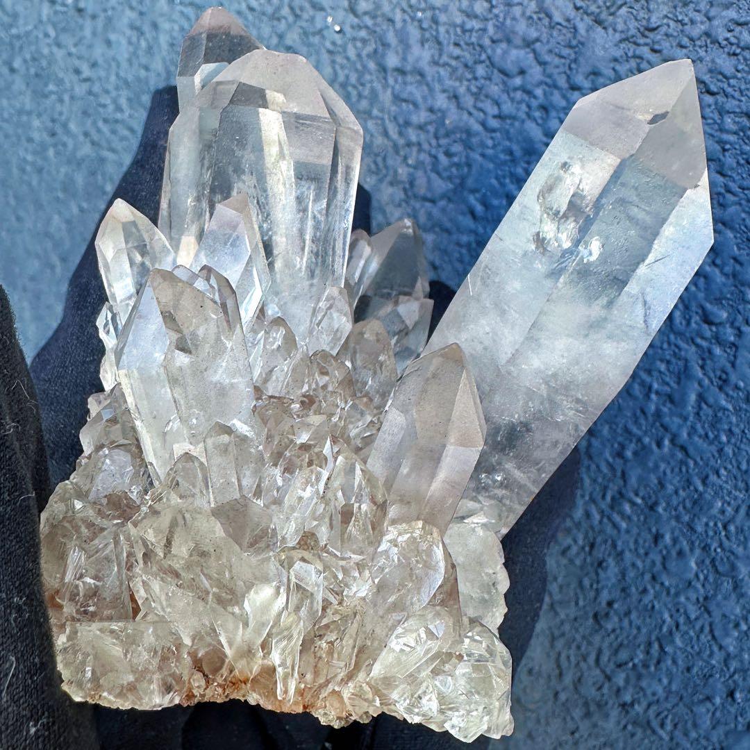 希少❗️高透明度❗虹入り☆超綺麗♡超強いパワー ヒマラヤ水晶 クラスターA1521