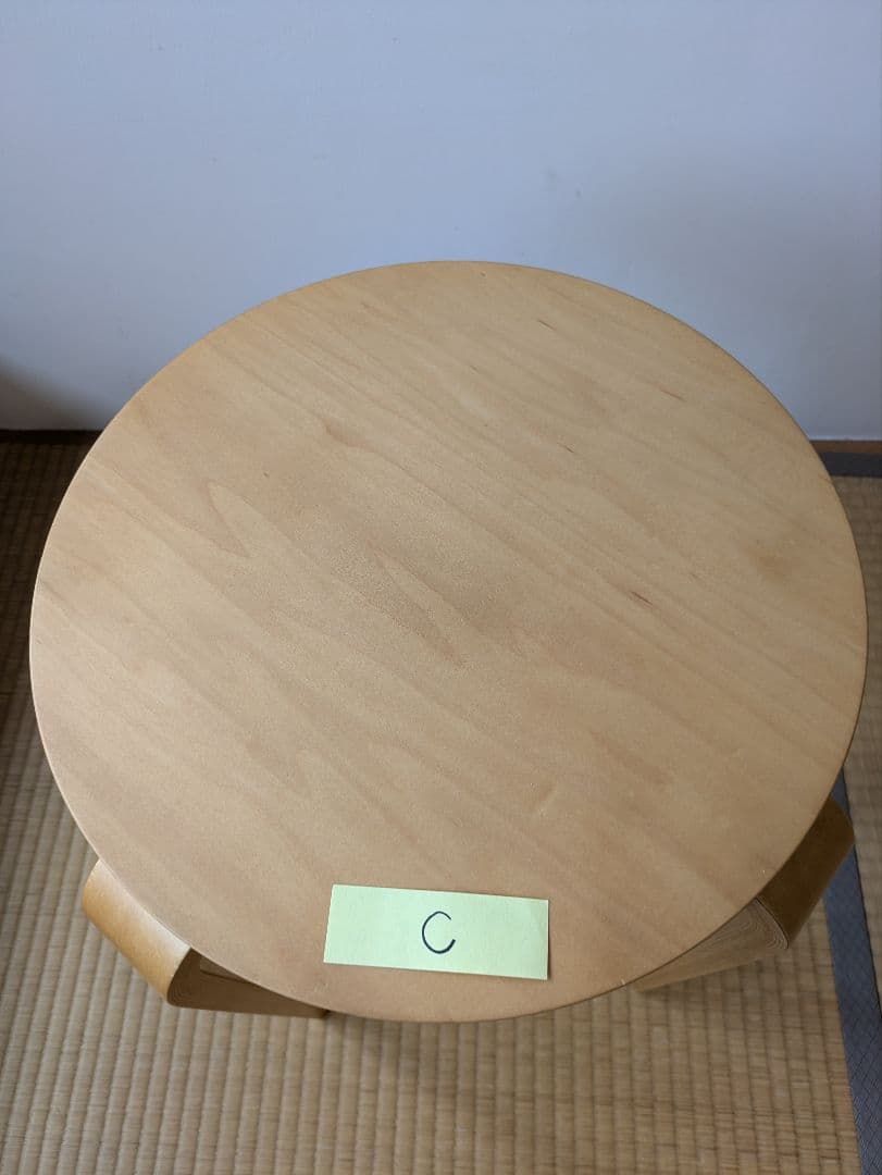 カンディハウス　スツール111S 矢萩喜從郎デザイン 3脚セット