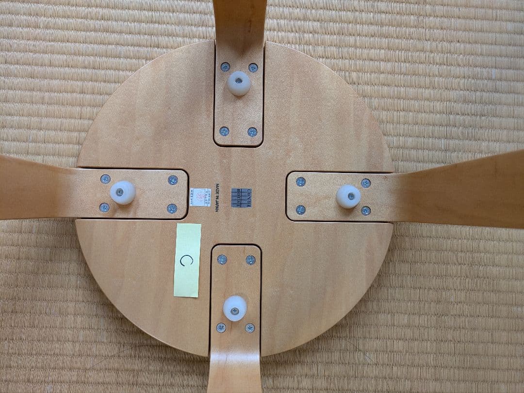 カンディハウス　スツール111S 矢萩喜從郎デザイン 3脚セット