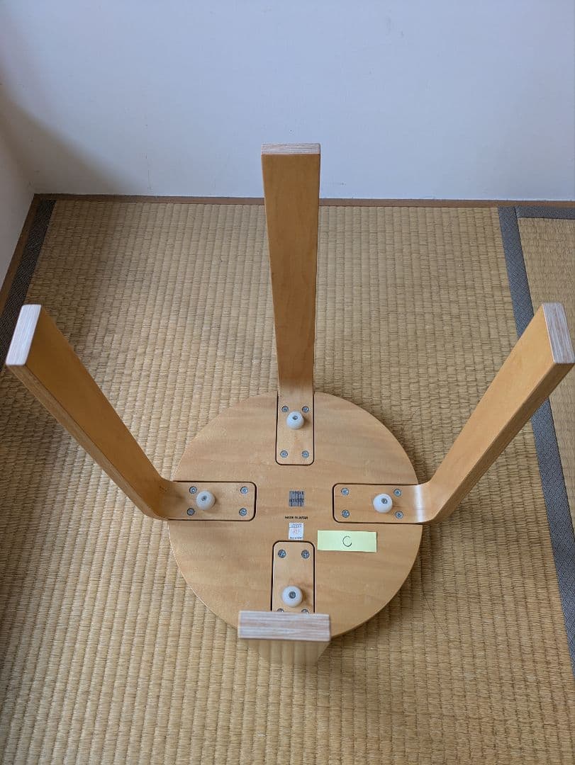 カンディハウス　スツール111S 矢萩喜從郎デザイン 3脚セット