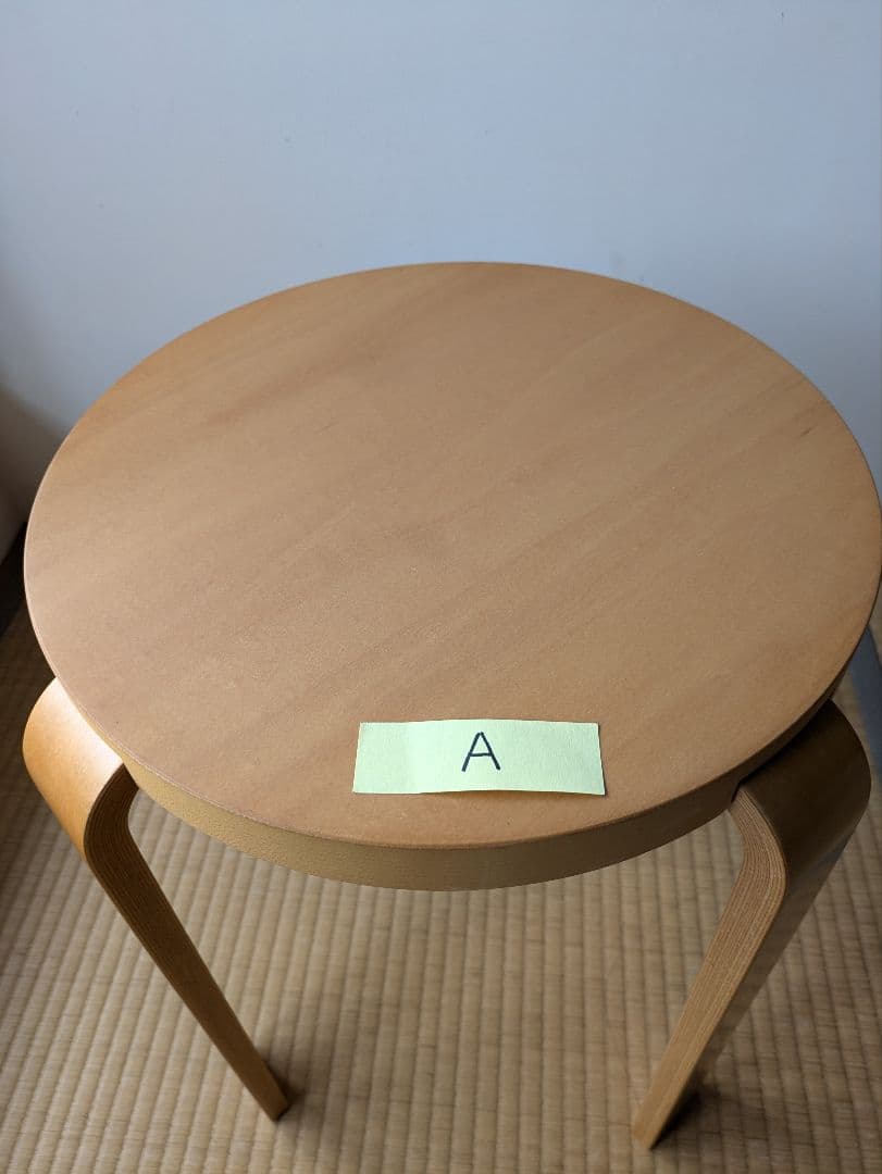 カンディハウス　スツール111S 矢萩喜從郎デザイン 3脚セット