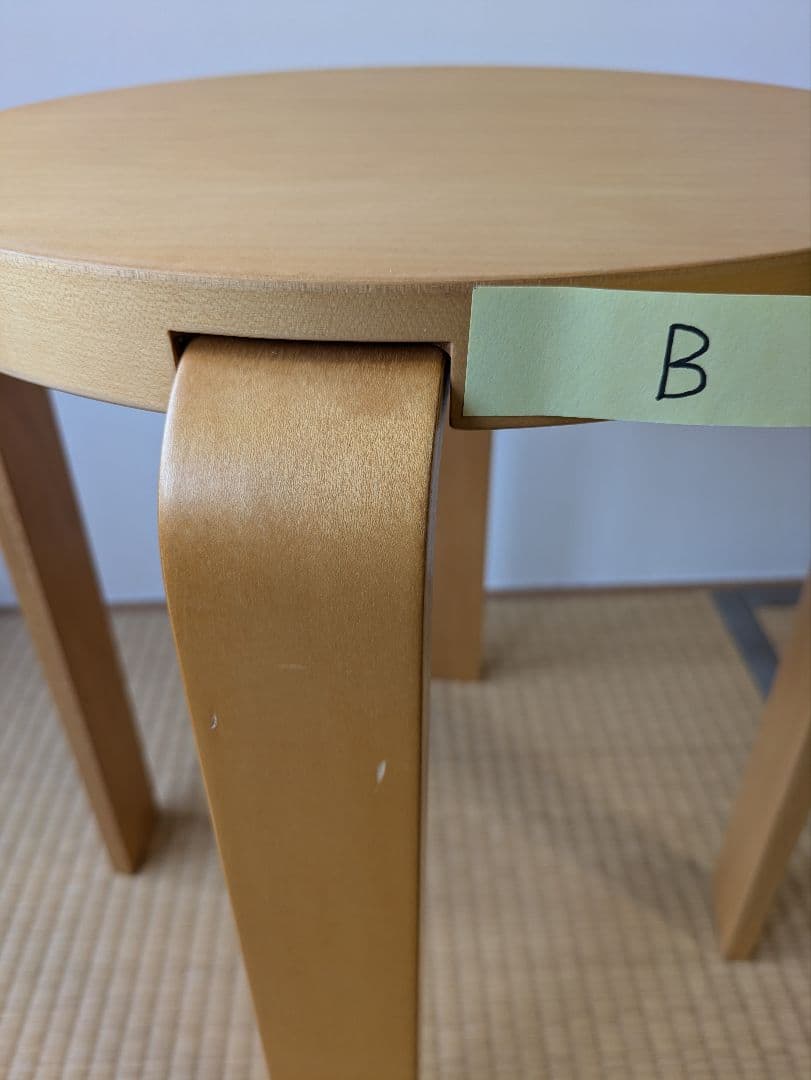 カンディハウス　スツール111S 矢萩喜從郎デザイン 3脚セット