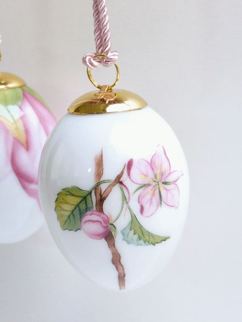 ロイヤルコペンハーゲン　イースターエッグオーナメント　アップルブロッサム＆ペタル