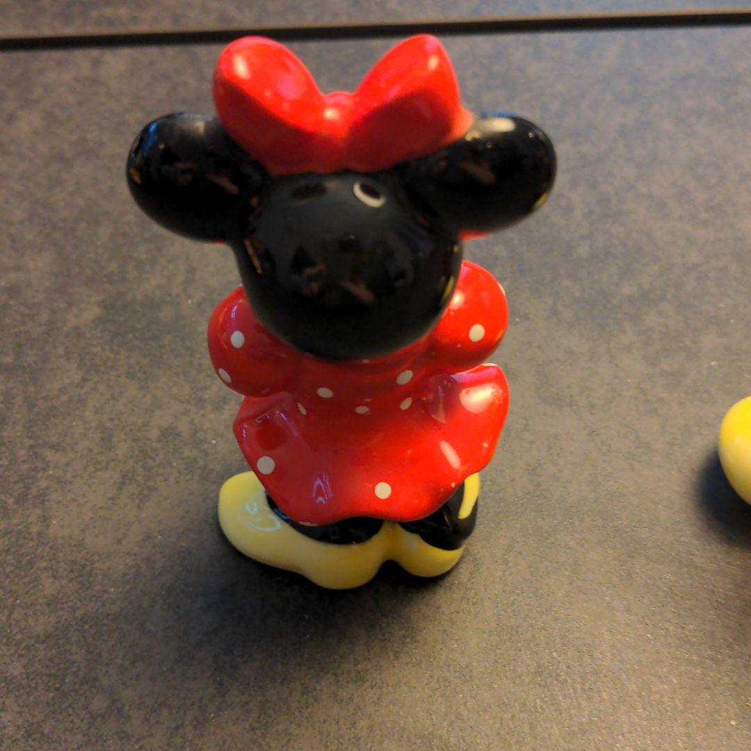 ミッキーマウス ミニーマウス 陶器 置物 フィギュア レトロ - メルカリ