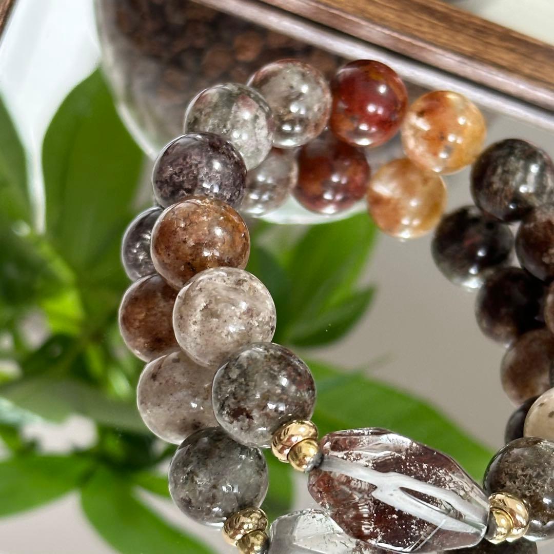 【激レア】【高品質】上質 ガーデンクォーツ 庭園水晶 9mm 金運 財運 UP