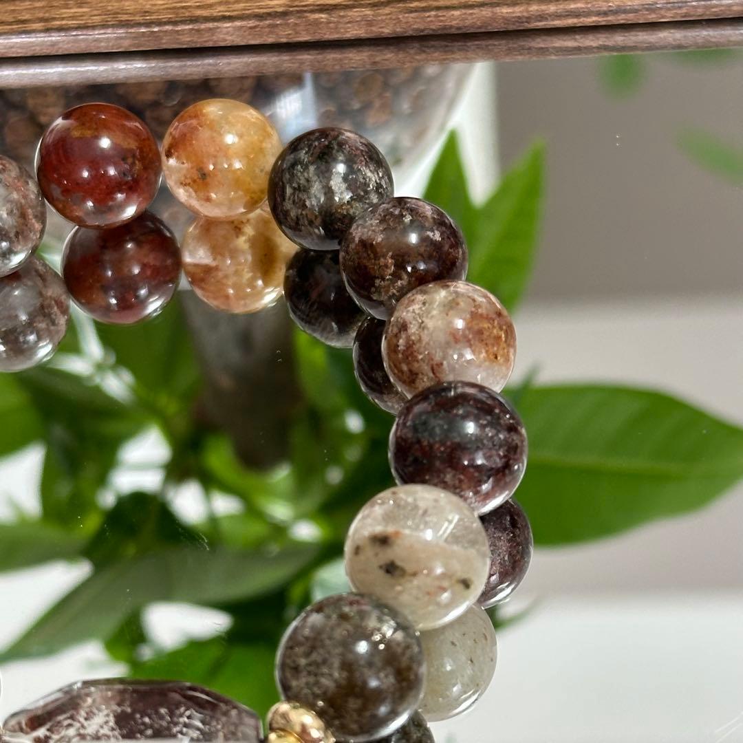 【激レア】【高品質】上質 ガーデンクォーツ 庭園水晶 9mm 金運 財運 UP