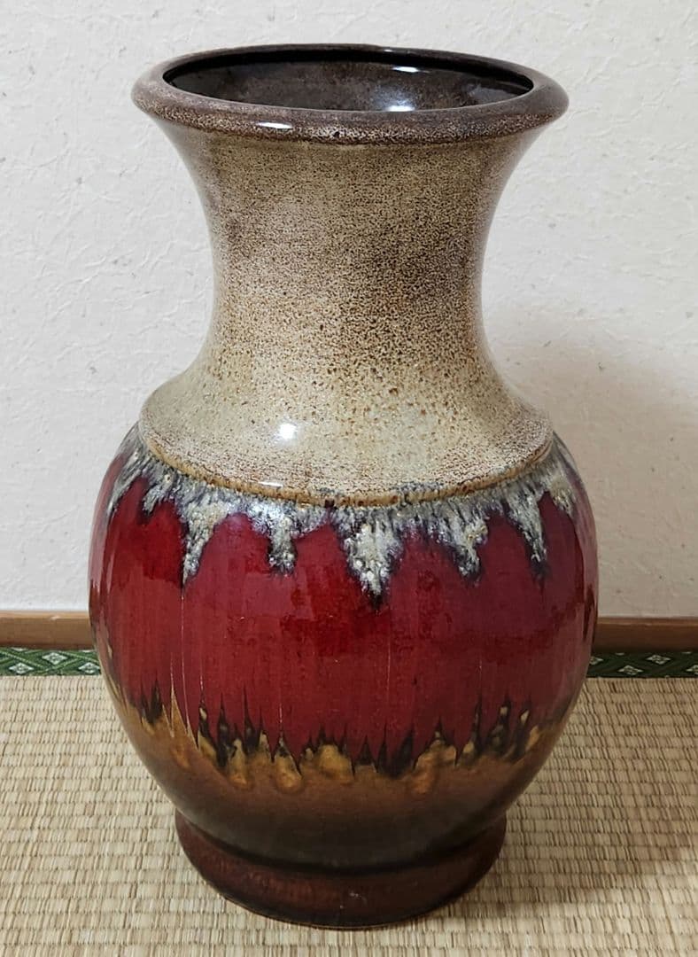 ファットラヴァ 西ドイツ 37.5cm 花瓶 Fatlava Scheurich