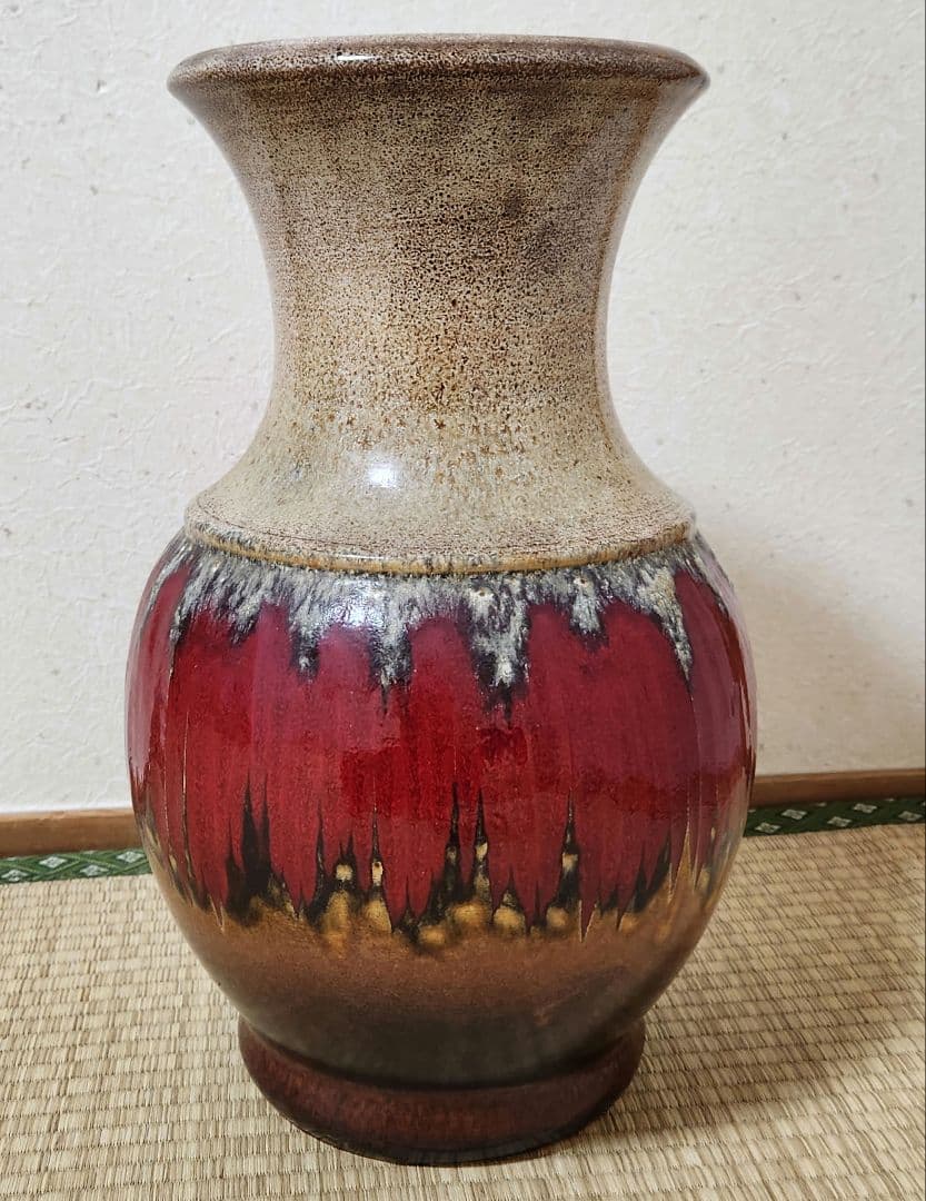 ファットラヴァ 西ドイツ 37.5cm 花瓶 Fatlava Scheurich