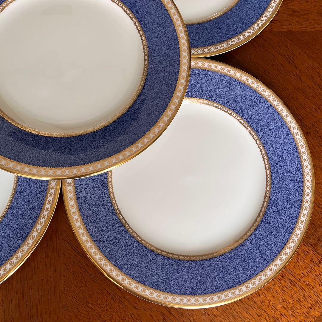 【黒壺美品】ウェッジウッド★ユーランダーパウダーブルー★中皿5枚