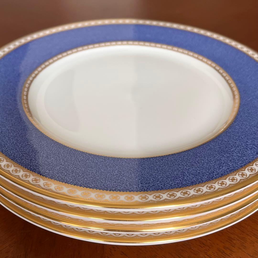 【黒壺美品】ウェッジウッド★ユーランダーパウダーブルー★中皿5枚