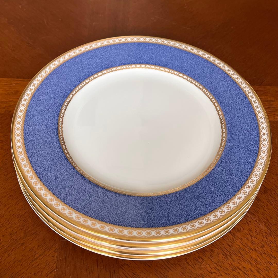 【黒壺美品】ウェッジウッド★ユーランダーパウダーブルー★中皿5枚