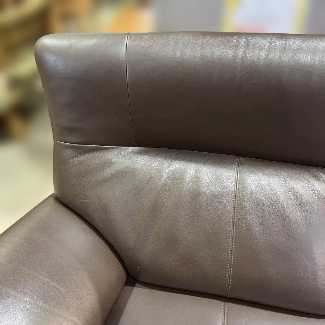 【カリモク】Z187シリーズ◆2.5人掛けソファ◇ブラウン◆美品◇定価３２万の品