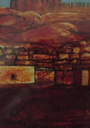 三岸節子、「ラコラオーラの城」、厳選、希少画集・額装画、人気作品