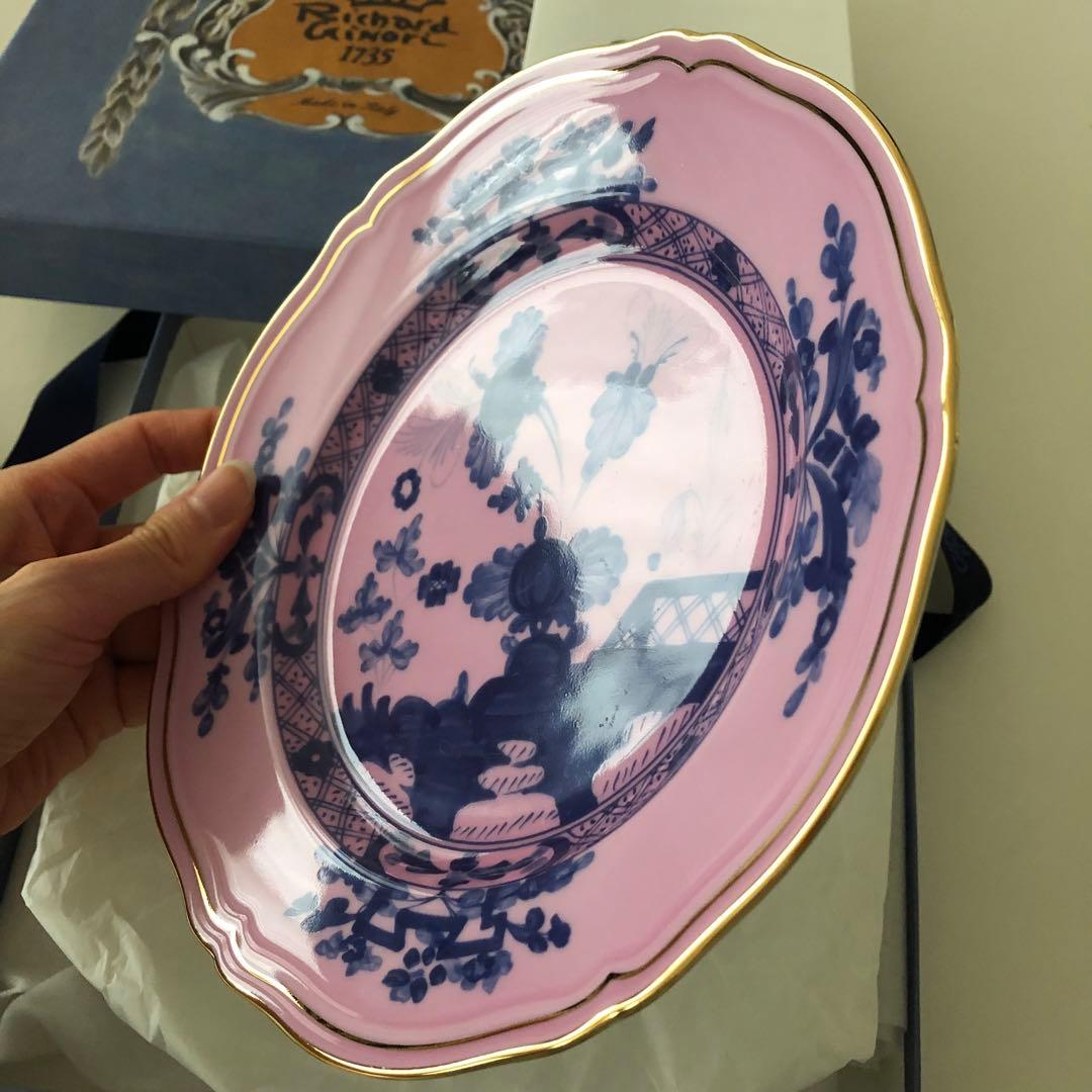 美品　リチャードジノリ　オリエンテイタリアーノ　アザレア　21cm プレート