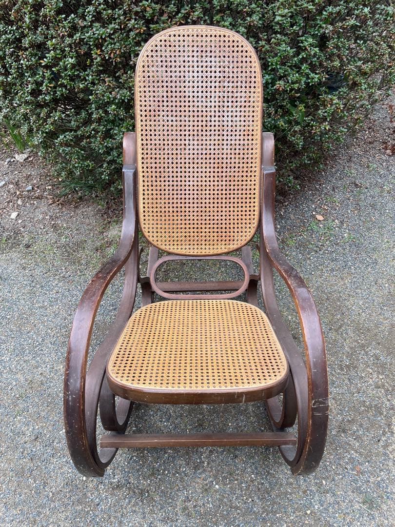 ロッキングチェア ウィッカー ブラウン