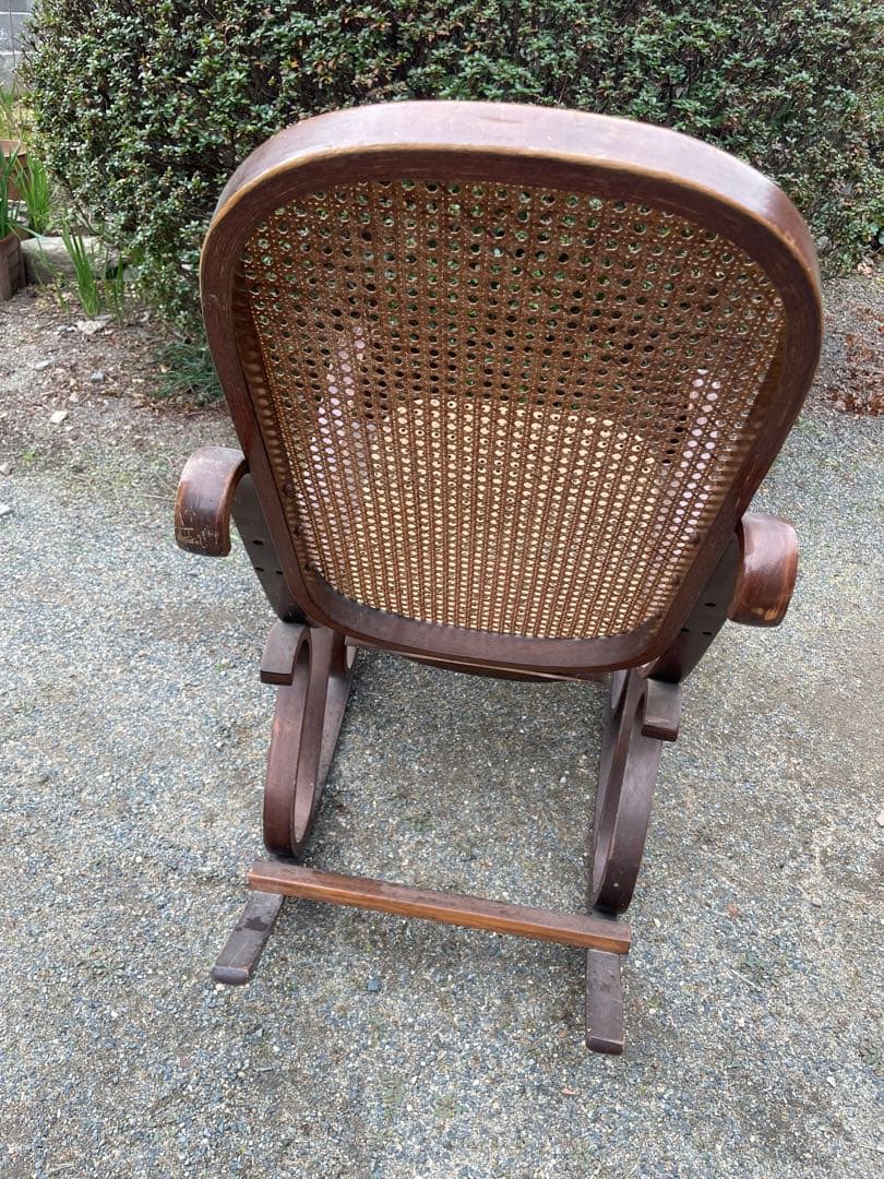 ロッキングチェア ウィッカー ブラウン