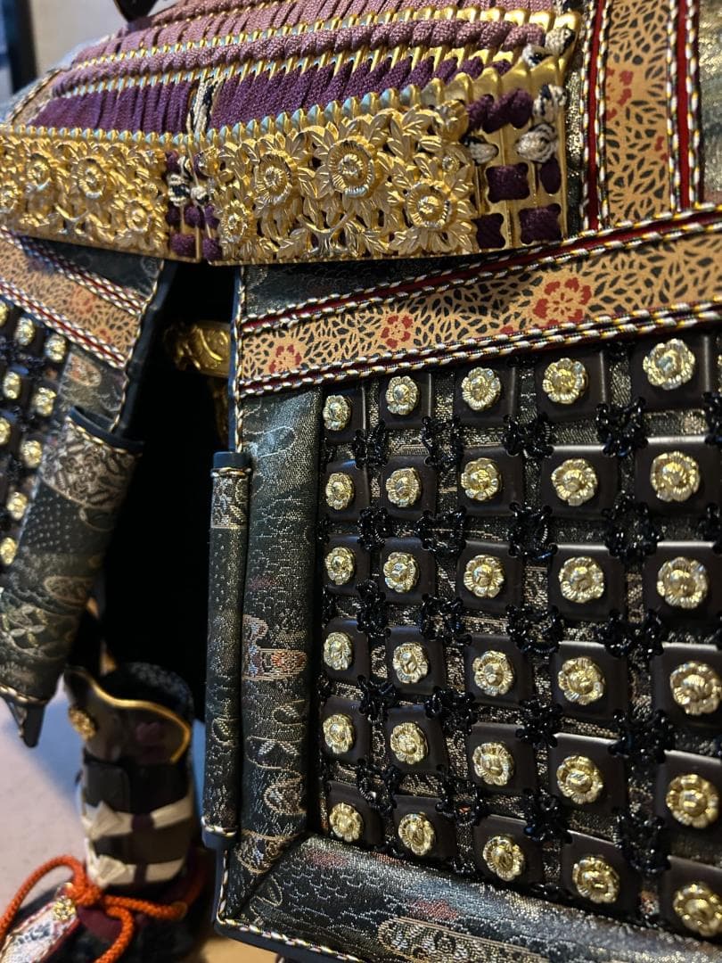 五月人形　鎧兜　端午　節句　甲冑師　平安武人　京染め正絹織