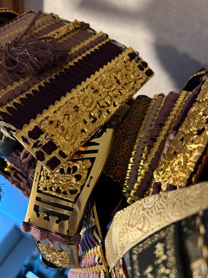 五月人形　鎧兜　端午　節句　甲冑師　平安武人　京染め正絹織