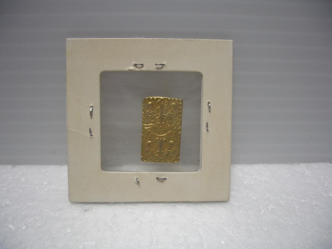 明治二分金　止め分　鑑定　美品　3.0ｇ