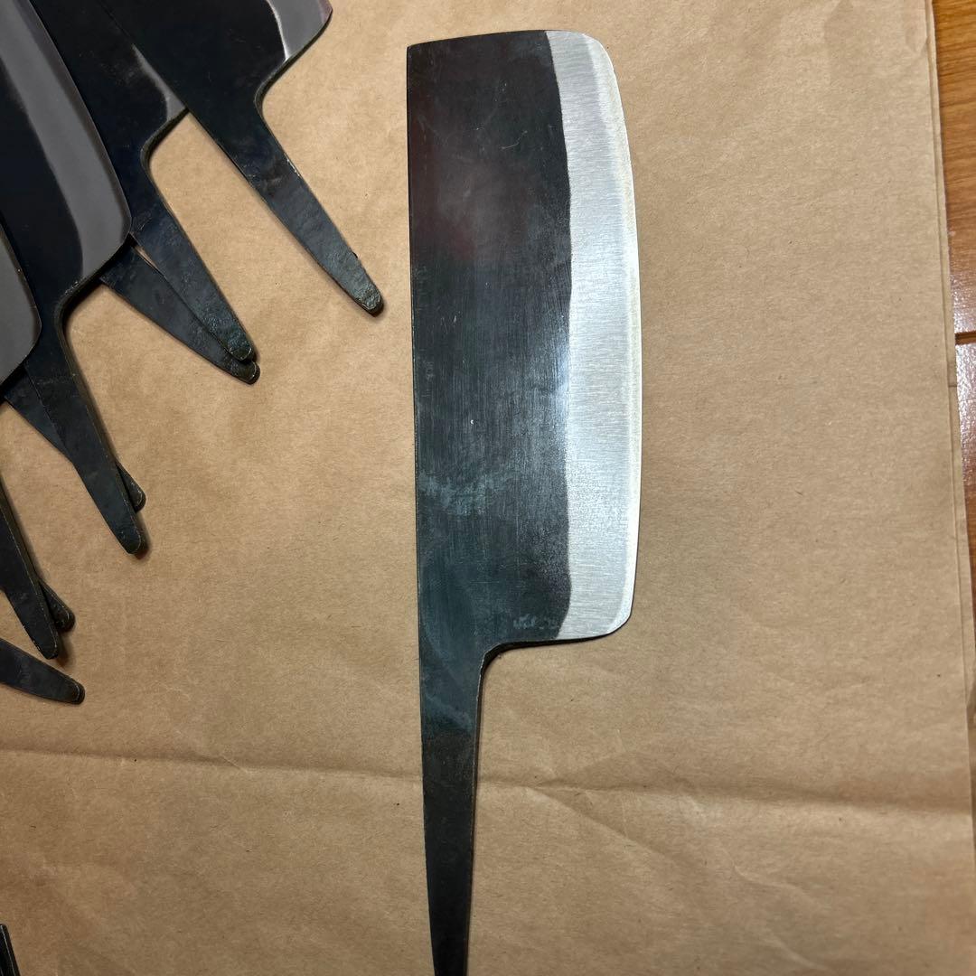 菜切り包丁(柄無し)40本セット．1本:¥2,280x40本で¥96,000