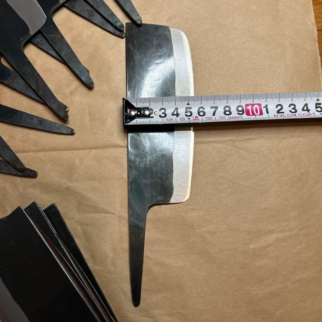 菜切り包丁(柄無し)40本セット．1本:¥2,280x40本で¥96,000