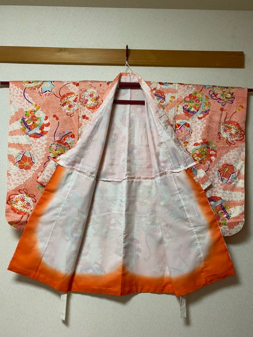 No.50アンティーク子供着物七五三着丈94.5センチ裄丈54センチ