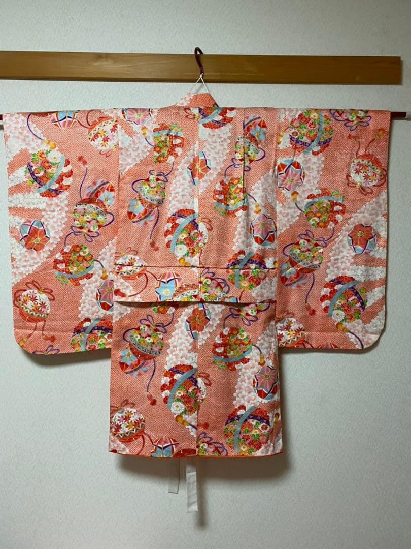 No.50アンティーク子供着物七五三着丈94.5センチ裄丈54センチ