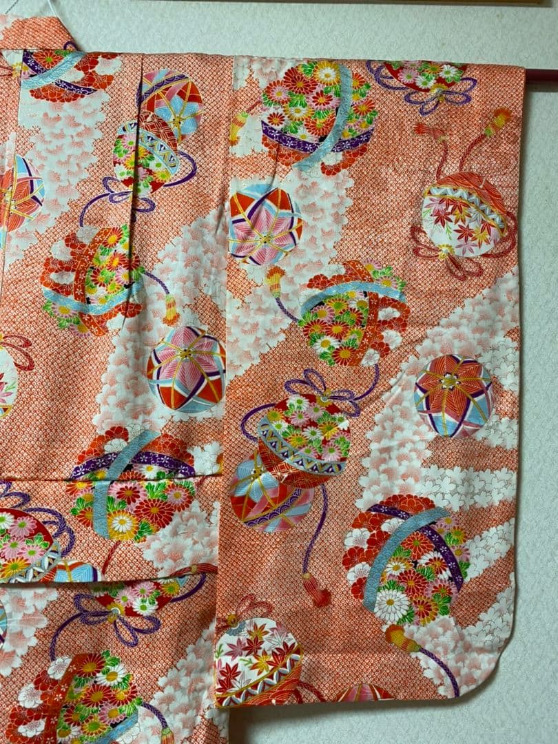 No.50アンティーク子供着物七五三着丈94.5センチ裄丈54センチ