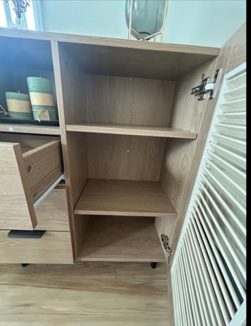 都内お引き取り可能⭐︎ライトウッド スラットデザイン キャビネット