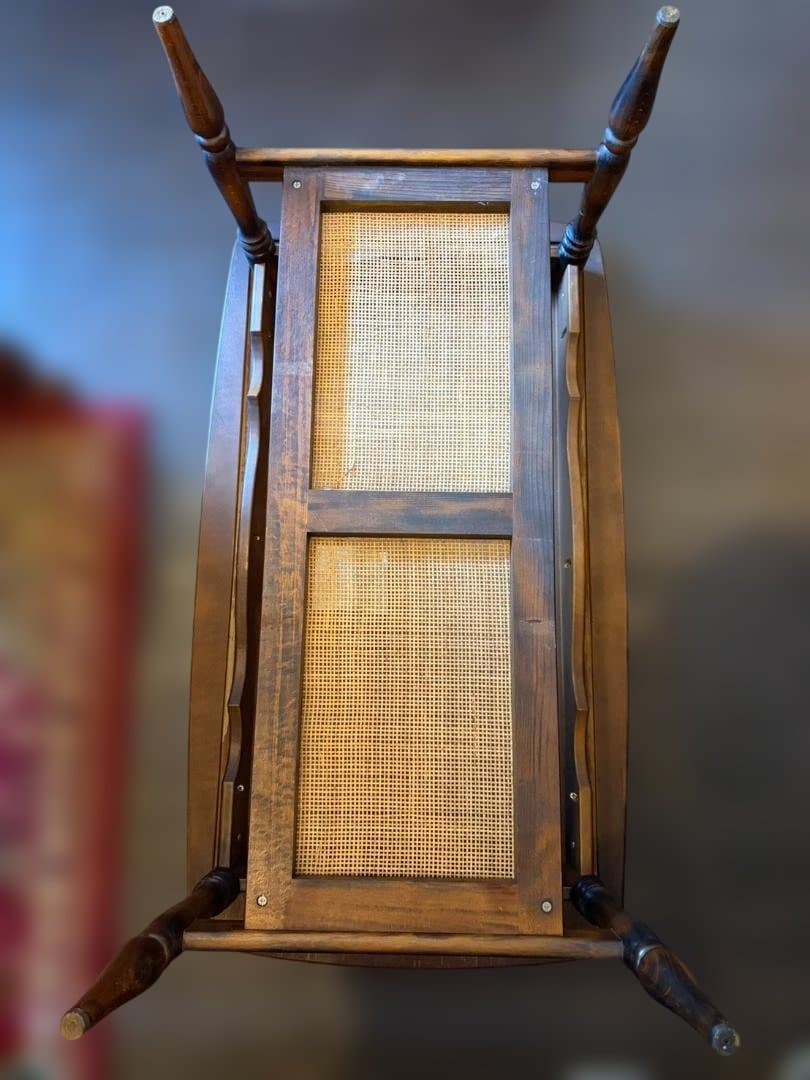 カリモク 机 木製デスク ローテーブル レトロ　コロニアル　アンティーク家具