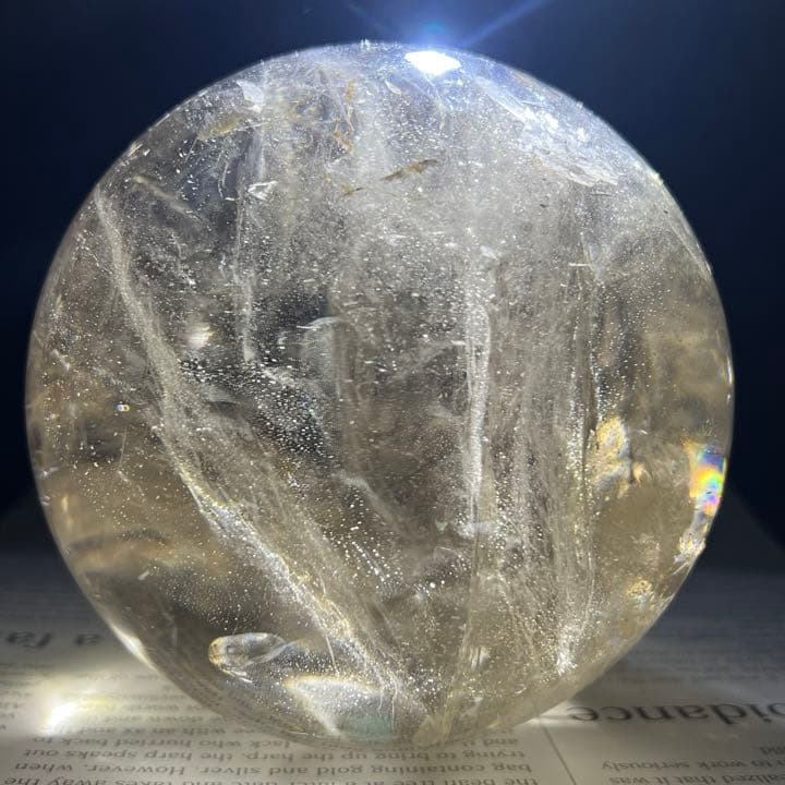 ✳️専用‼️超激安出品☆超極上大玉☆スーパーレインボー‪☆スモーキークォーツ 丸玉